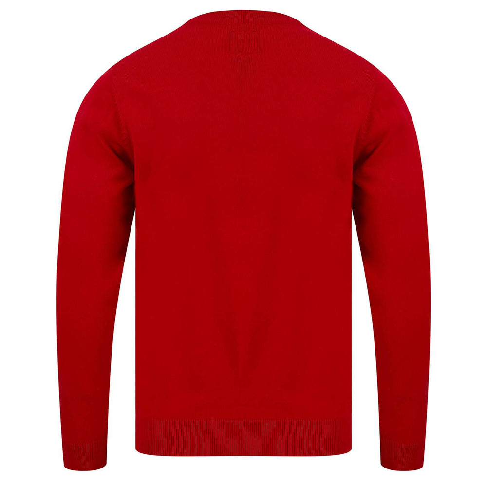 Mens Smiling Rudolph Reindeer Christmas Jumper