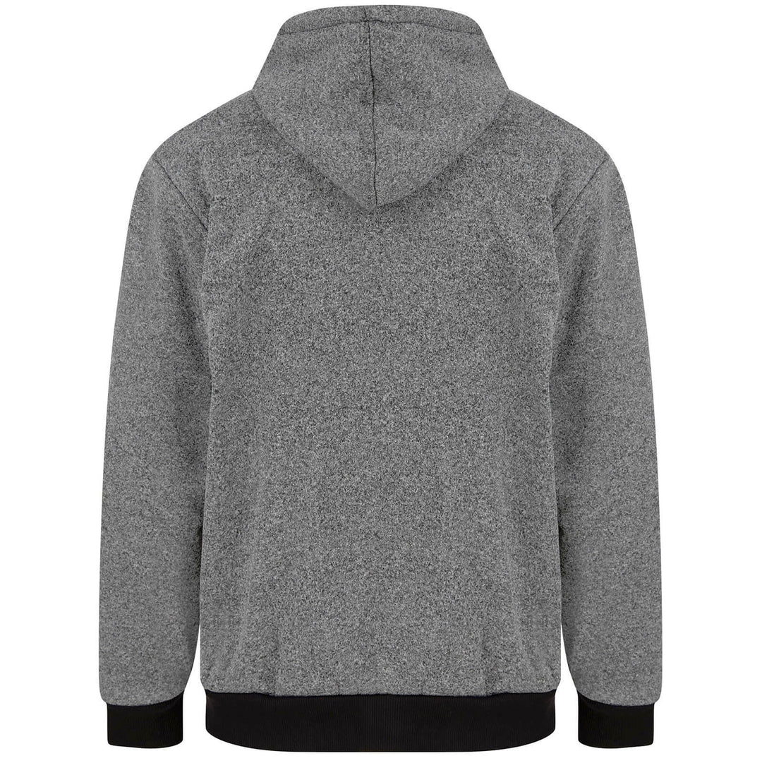 Mens Thick Fleece Lined Hoodie Full Zip Casual Jacket