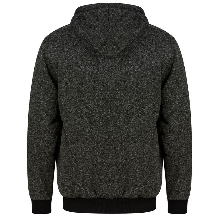 Mens Thick Fleece Lined Hoodie Full Zip Casual Jacket