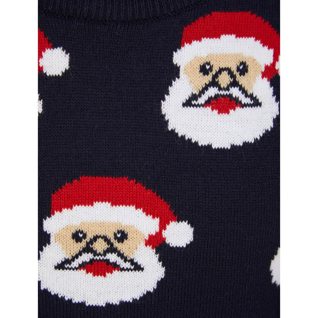 Kids Christmas Jumper Novelty Santa Claus Faces