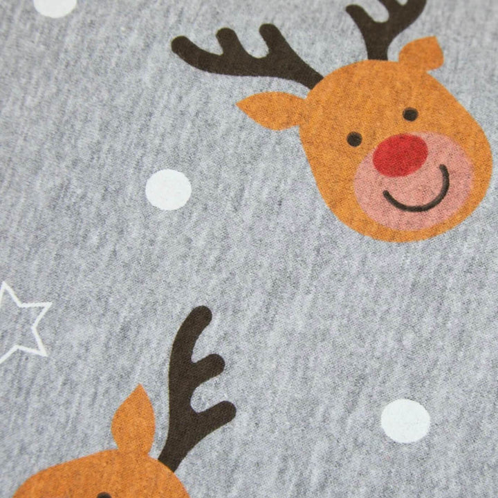 Kids Boys Christmas Pyjama Set Rudolph Print Navy Grey