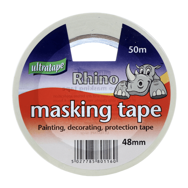 Ultratape Rhino 50m Masking Tape For Painting &amp; Decorating 48mm
