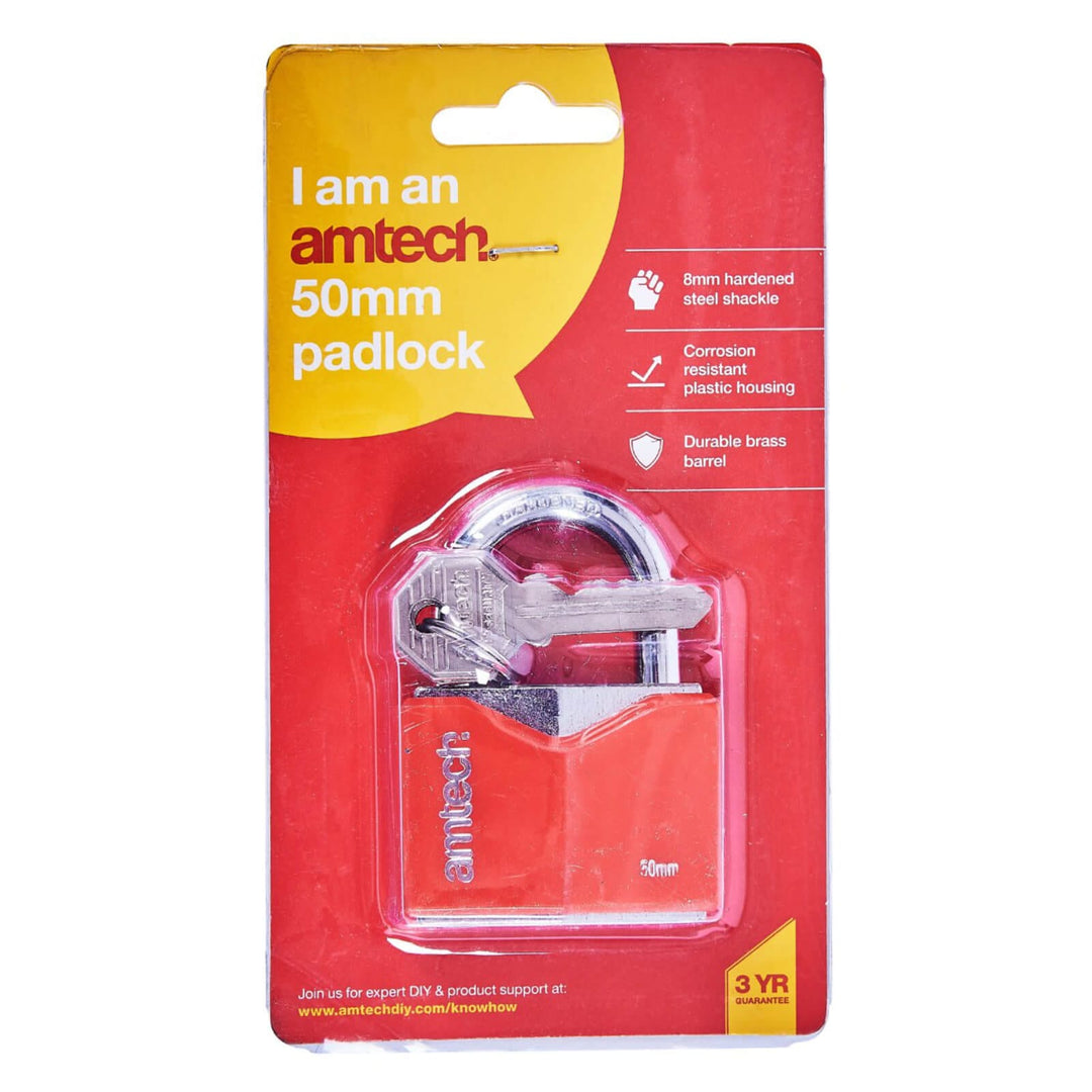 Amtech Chrome Plated Padlock 25mm-60mm