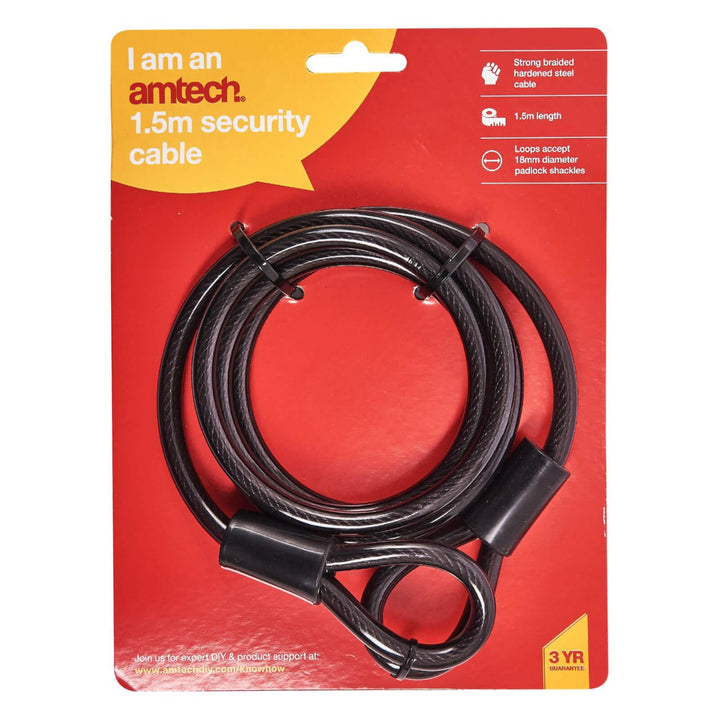 Amtech Heavy Duty Cable Lock Security Cable