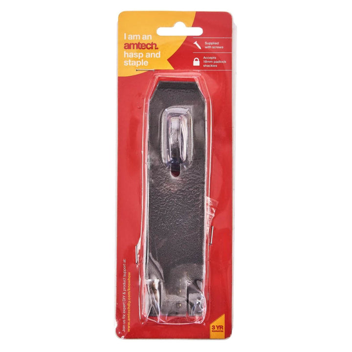 Amtech Steel Hasp &amp; Staple 5.5" x 1.5"