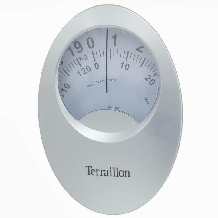 Terraillon Bathroom Scales T61 Magnified Dial Display 120kg