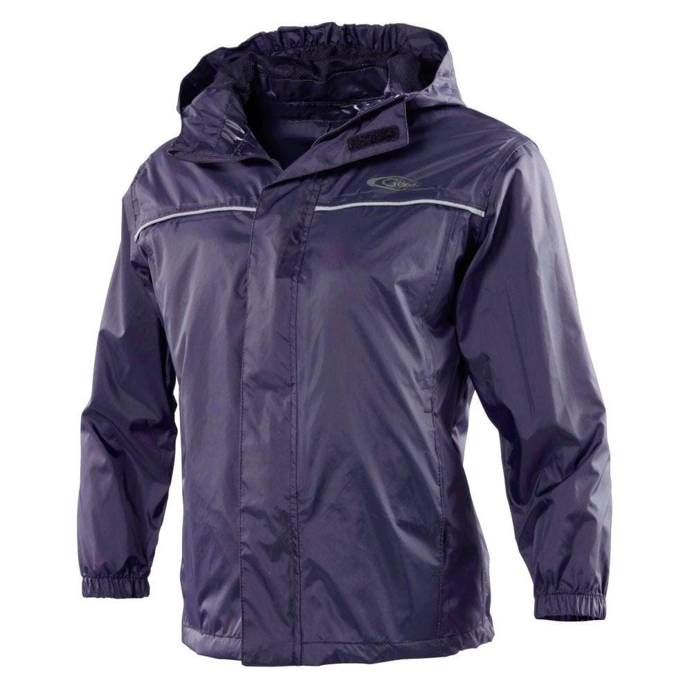 Gelert Boys Waterproof Hooded Rainpod Jacket & Storage Bag True Navy / Ages 3-4