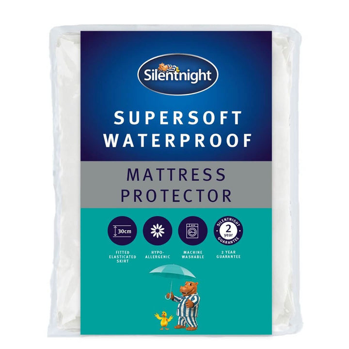 Silentnight Fitted Supersoft Waterproof Mattress Protector Single