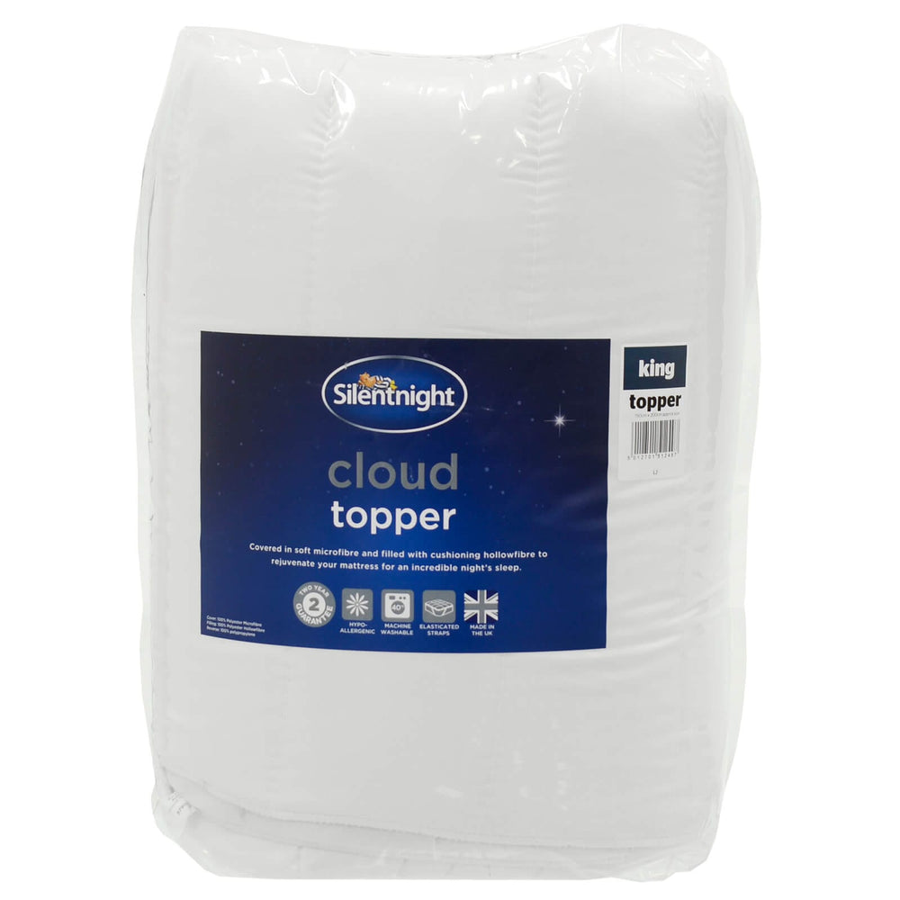 Silentnight Cloud Mattress Topper Soft Microfibre King Size