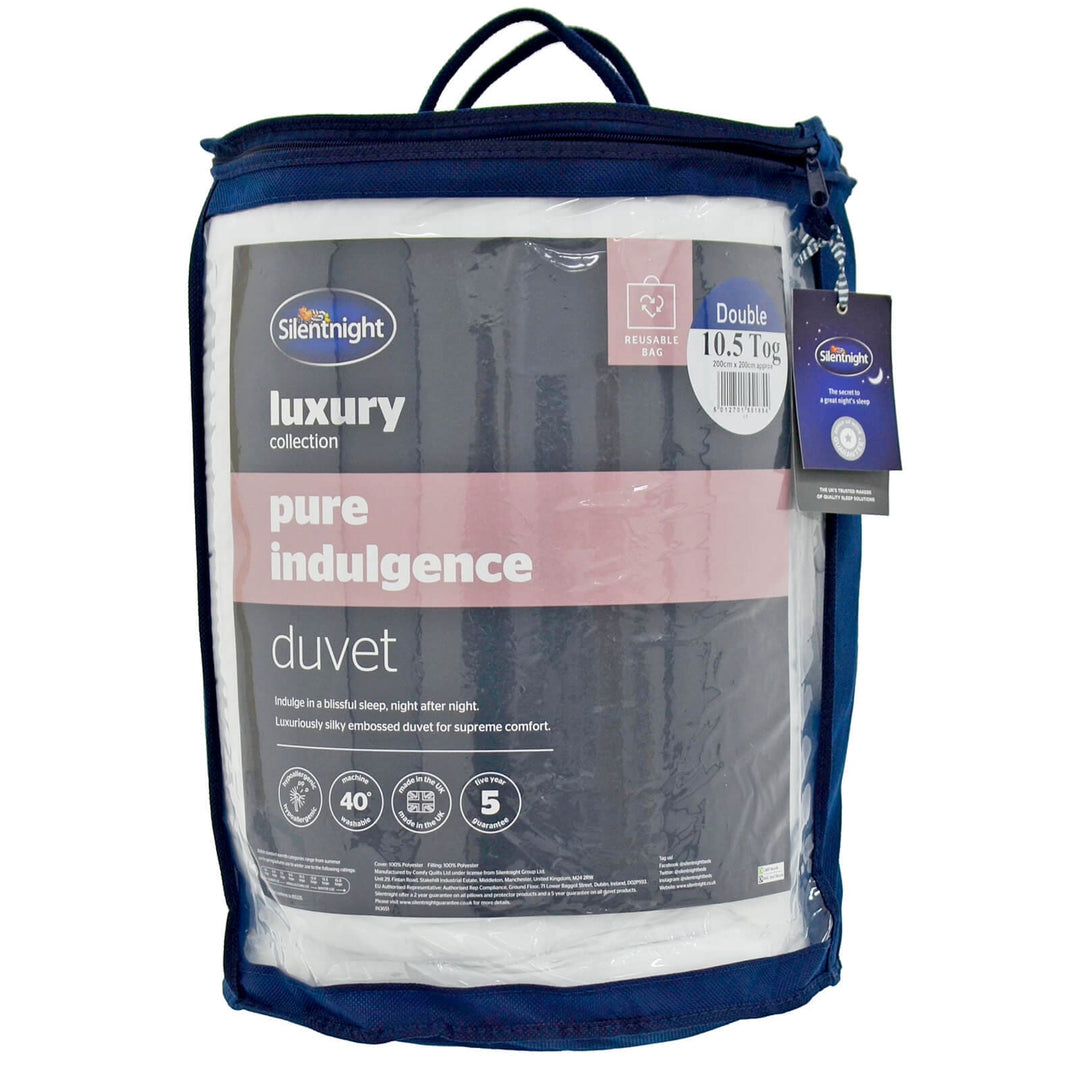 Silentnight Pure Indulgence Duvet Luxury Quilt 10.5 Tog Double