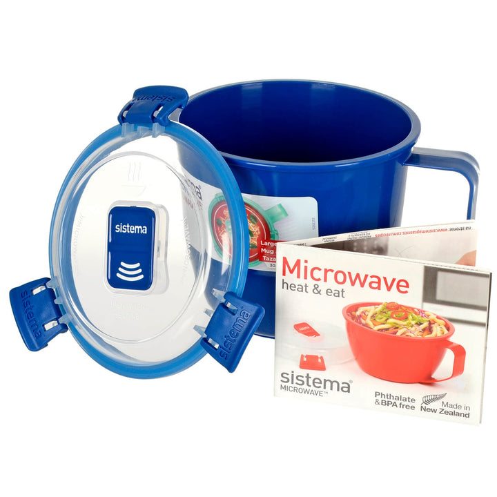 Sistema Microwave Large Soup Mug Noodles Home Office 900ml