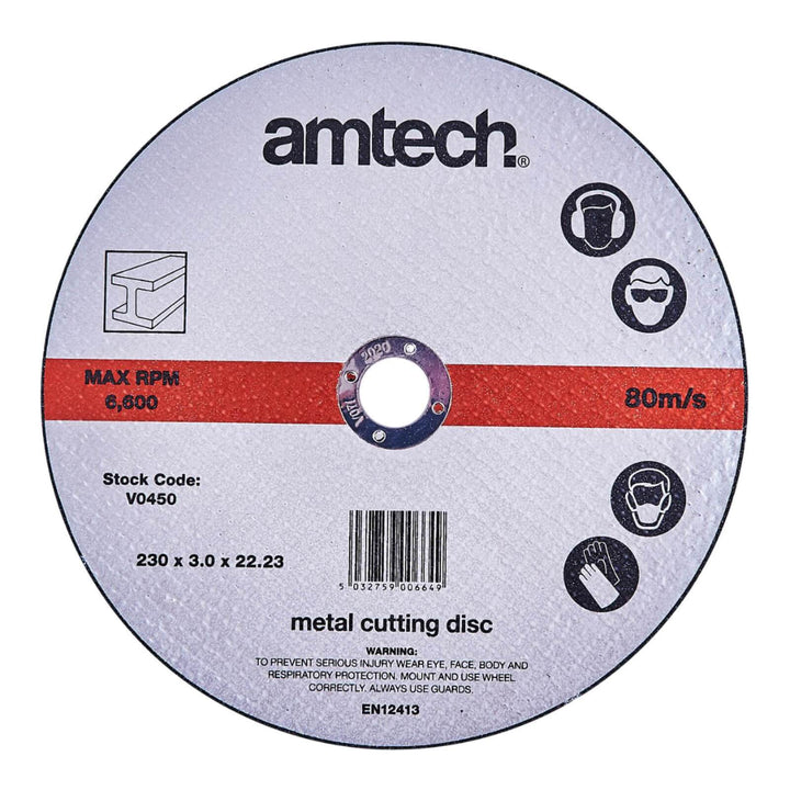 Amtech 9" (230mm) Metal Cutting Disc