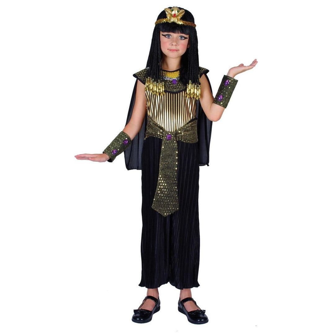 Girls Egyptian Queen Cleopatra Fancy Dress Halloween Costume L (8-10 years)