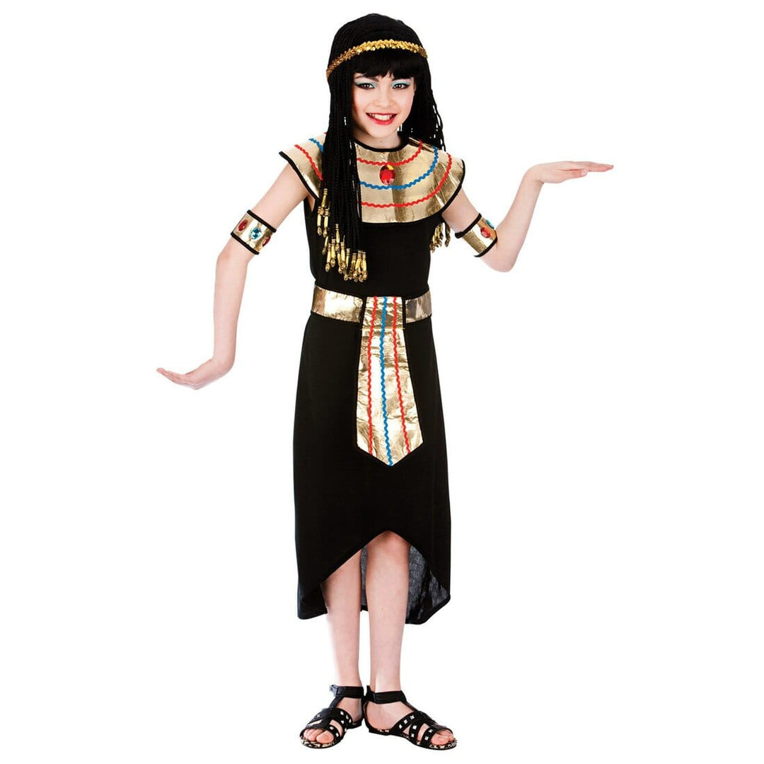 Girls Egyptian Queen Fancy Dress Halloween Costume L (8-10 years)