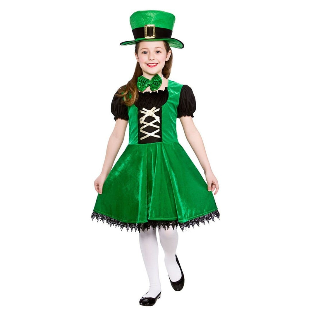 Girls Leprechaun St Patricks Party Halloween Costume L (8-10 years)