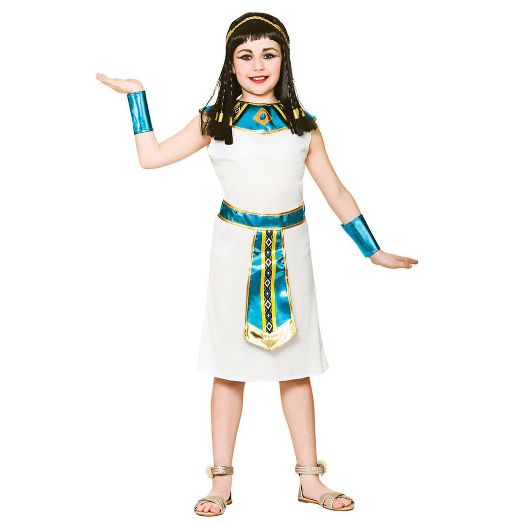 Girls Cleopatra Egyptian Queen Fancy Dress Halloween Costume L (8-10 years)
