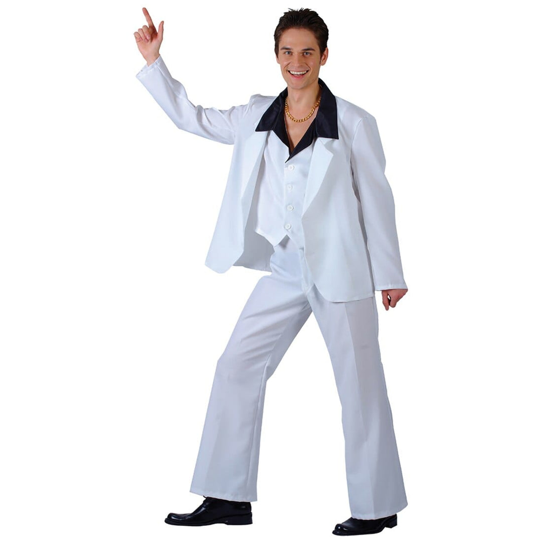 Mens Saturday Night Disco Fever 70s Halloween Costume L