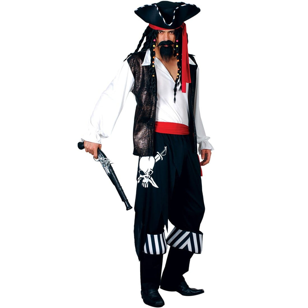 Mens High Seas Buccaneer Pirate  Halloween Costume L