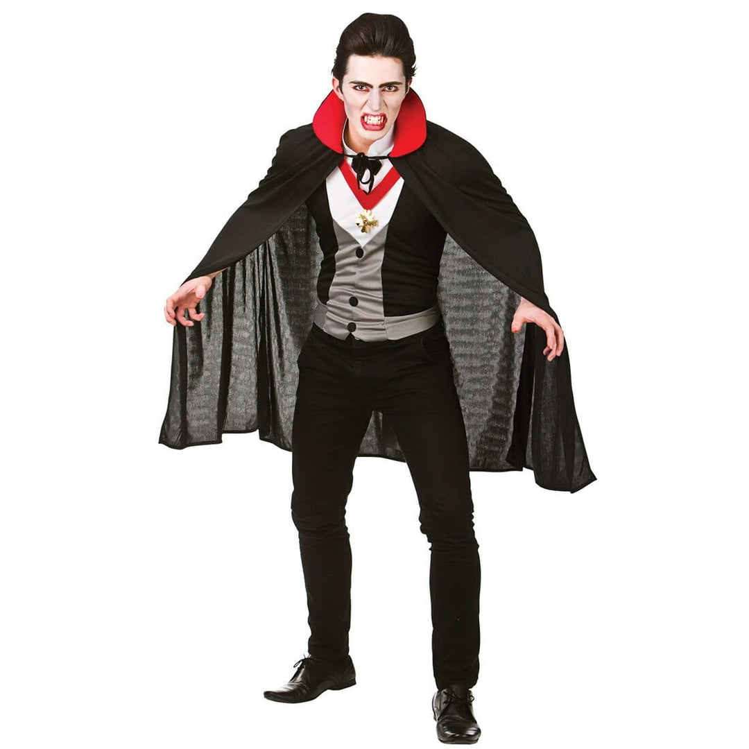 Mens Bloodthirsty Vampire Fancy Dress Halloween Costume L