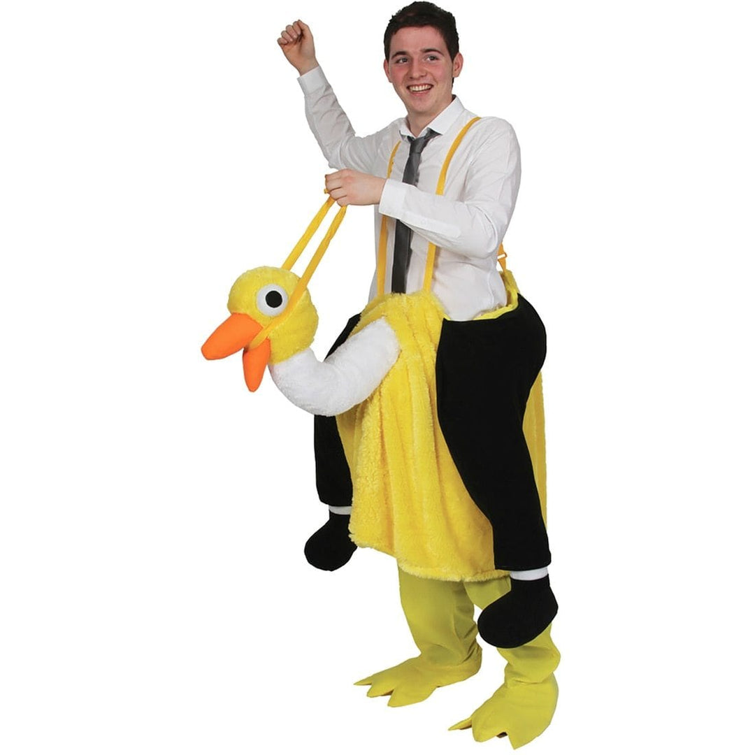 Adults David Brent The Office Ostrich Fancy Dress Mascot