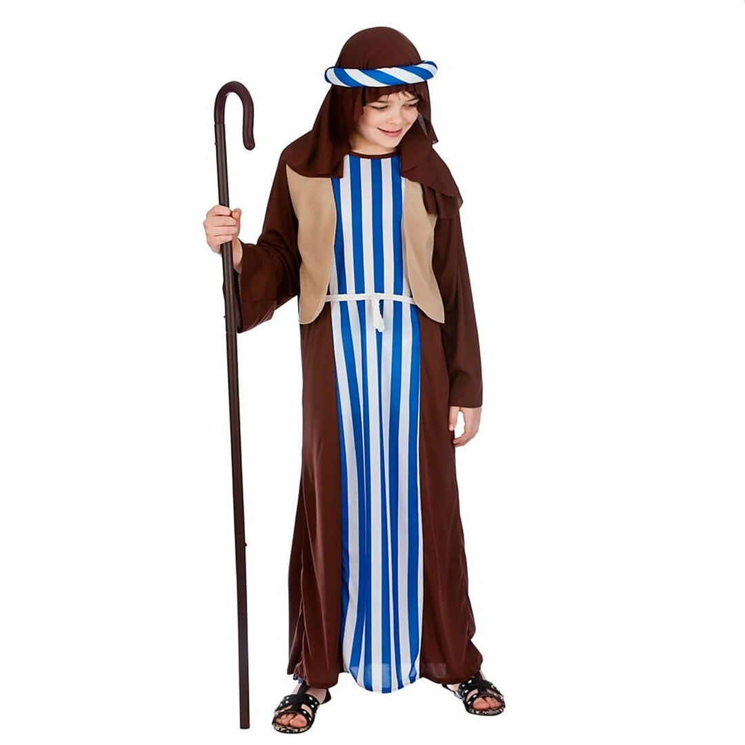 Boys Joseph Nativity Play Costume Christmas Kids Fancy Dress L (8-10 years)
