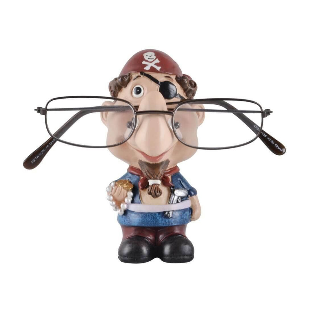 Pirate Specs Novelty Reading Glasses Holder Stand Figure