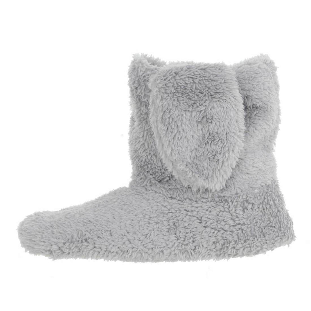 Womens Bunny Ear Booties Sherpa Fleece Lining Slipper Boots