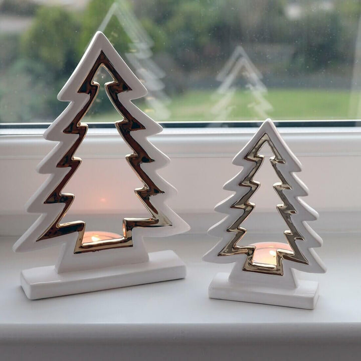 Christmas Tree Tealight Candle Holder Home Xmas Decoration