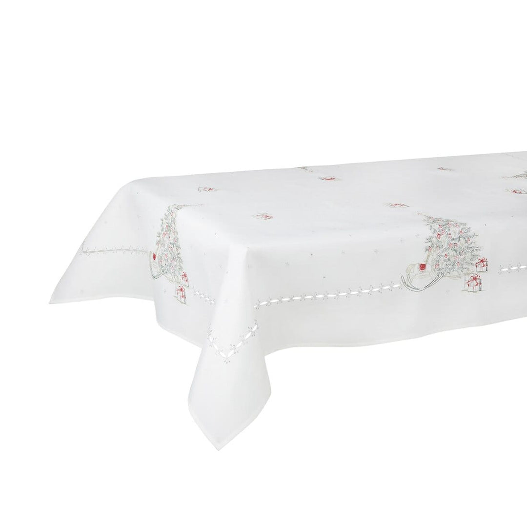 Christmas Tree Fabric Tablecloths / Napkins Xmas Decoration Colourful / 52 x 90"