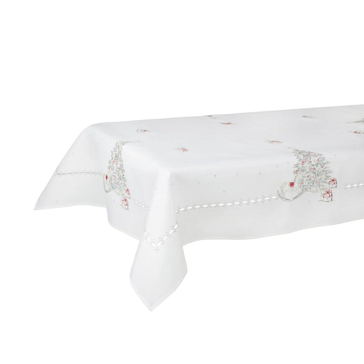 Christmas Tree Fabric Tablecloths / Napkins Xmas Decoration Colourful / 52 x 90"