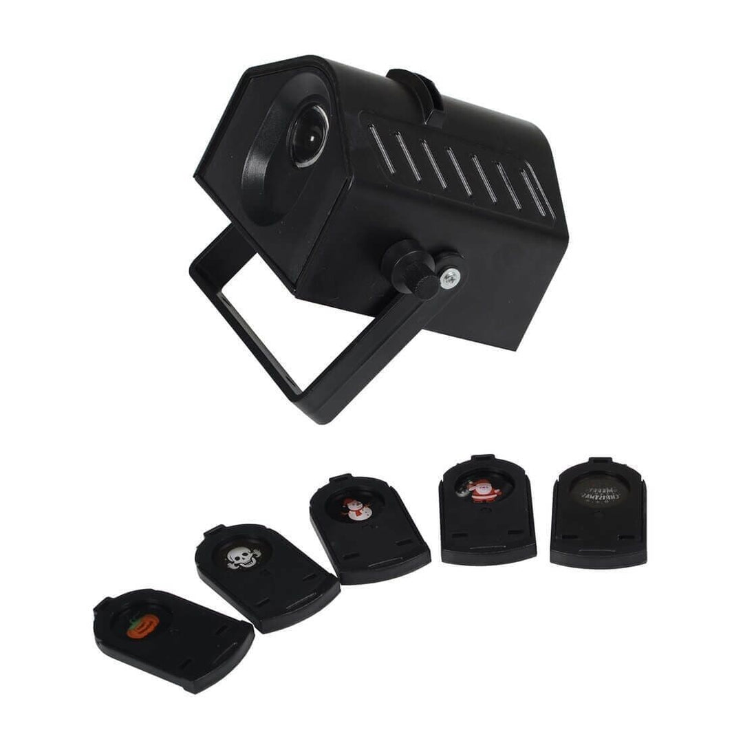 Mini LED Picture Projector - 5 Halloween / Christmas Patterns