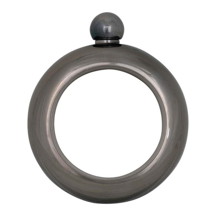 Stylish Stainless Steel Hip Flask Party Bangle Bracelet 125ml Mirror Black