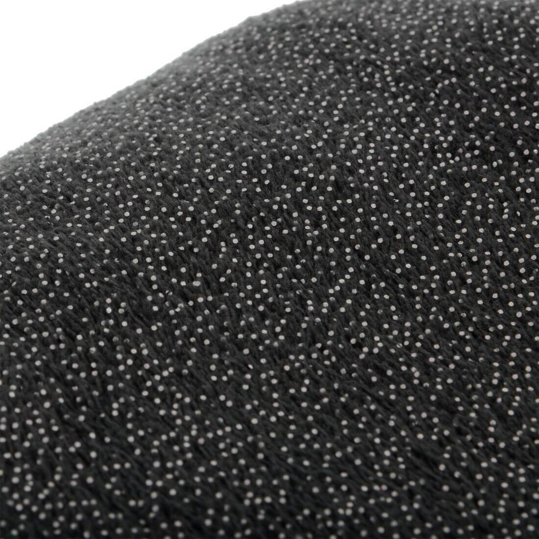 Silver Foil Sparkle Blanket Throw With Cosy Fleece Reverse Black / 155 x 200cm