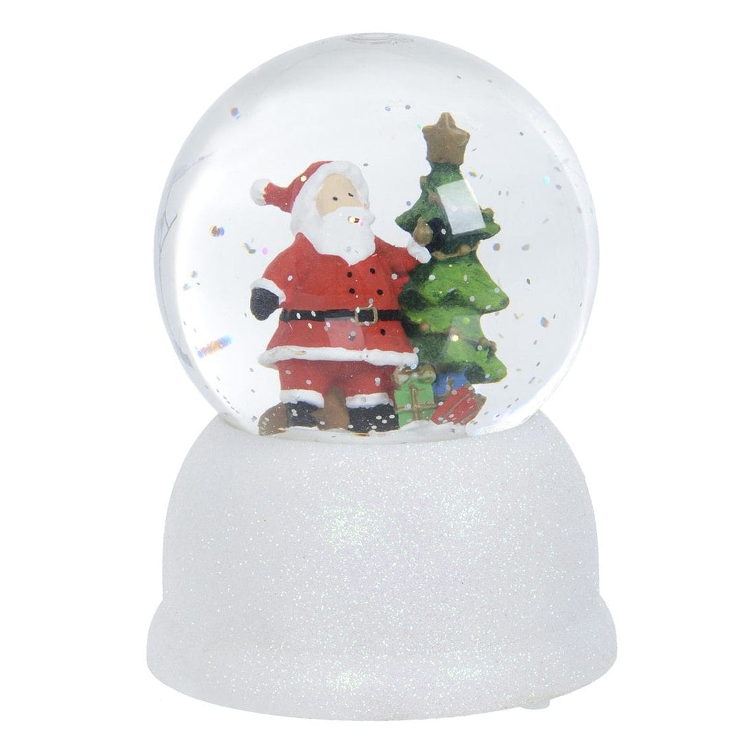 Novelty Christmas Glitter Water Globe With Santa Claus