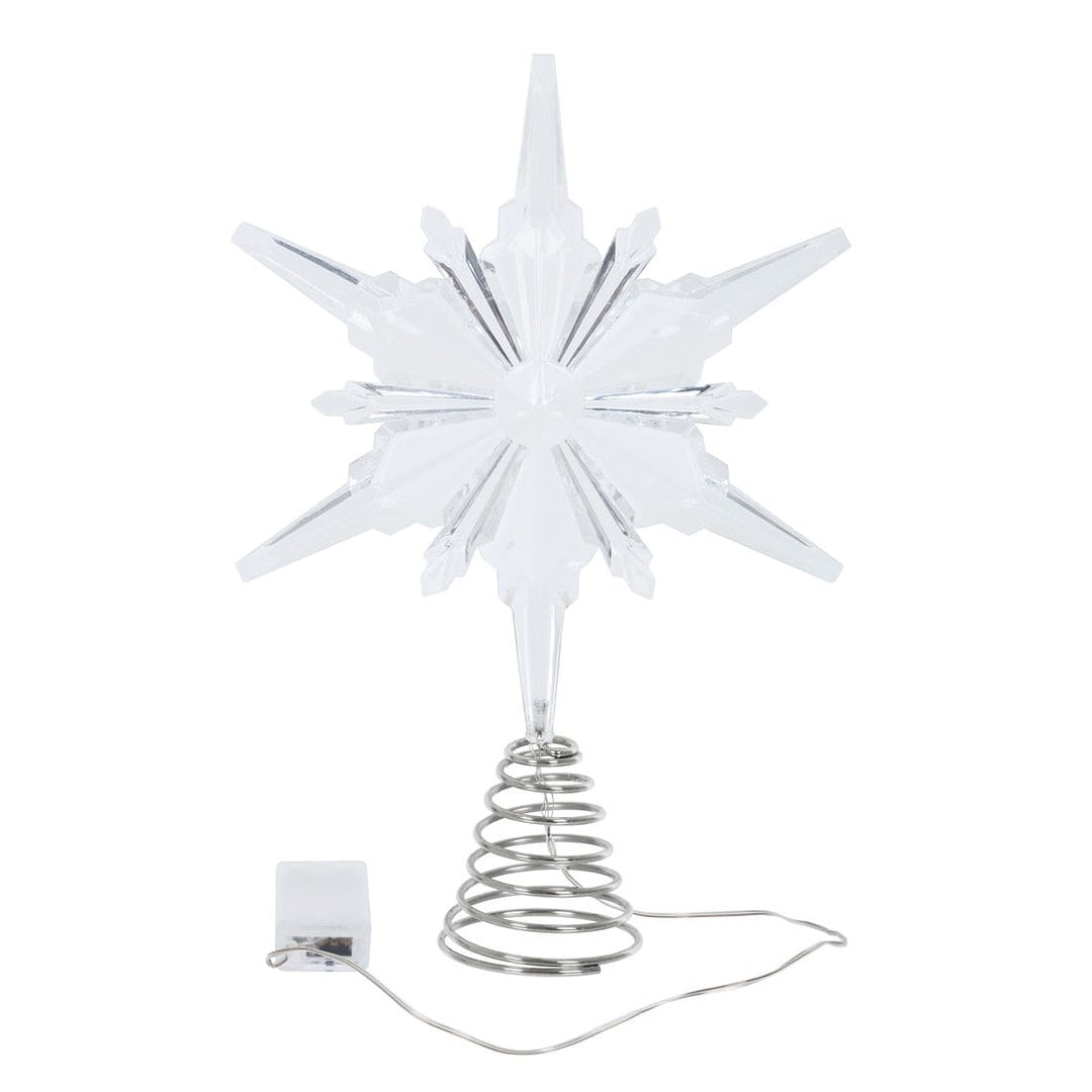 Cool White LED Plastic Star Christmas Tree Topper