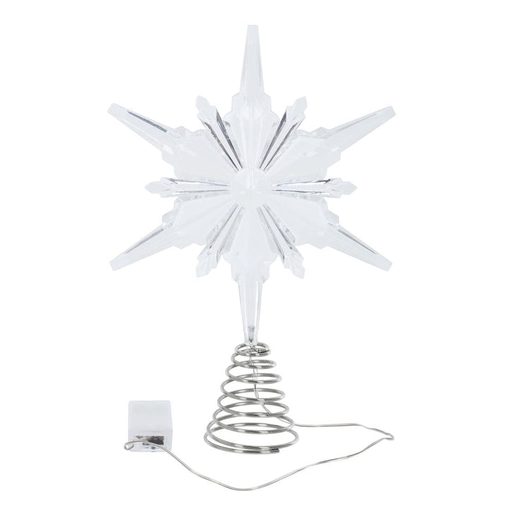 Cool White LED Plastic Star Christmas Tree Topper