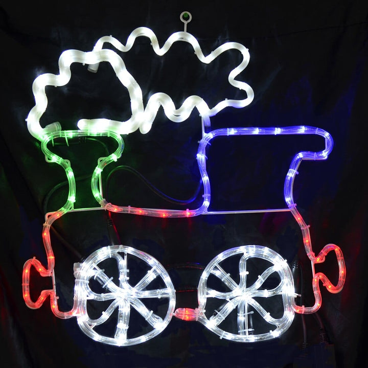 Colourful Flashing Rope Lights Christmas Santa/Train Train