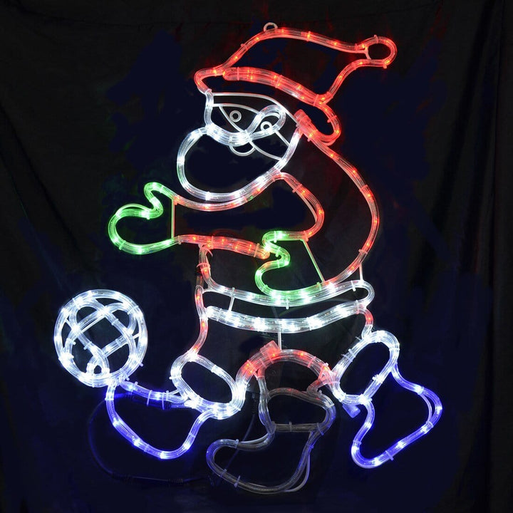 Colourful Flashing Rope Lights Christmas Santa/Train