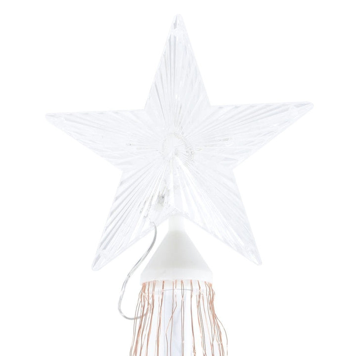 6ft LED Multicolour Light String Tree With Star Topper
