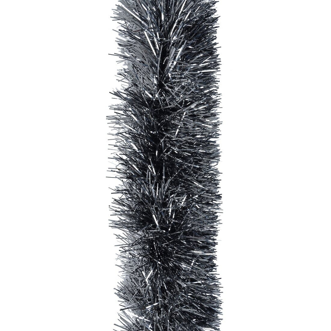 2m Luxury Extra Thick 10 Ply Tinsel Christmas Decoration Gunmetal