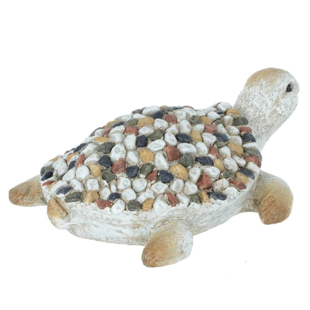 Garden Ornament Sea Animal Grey Beige Mosaic Seal Turtle 32cm