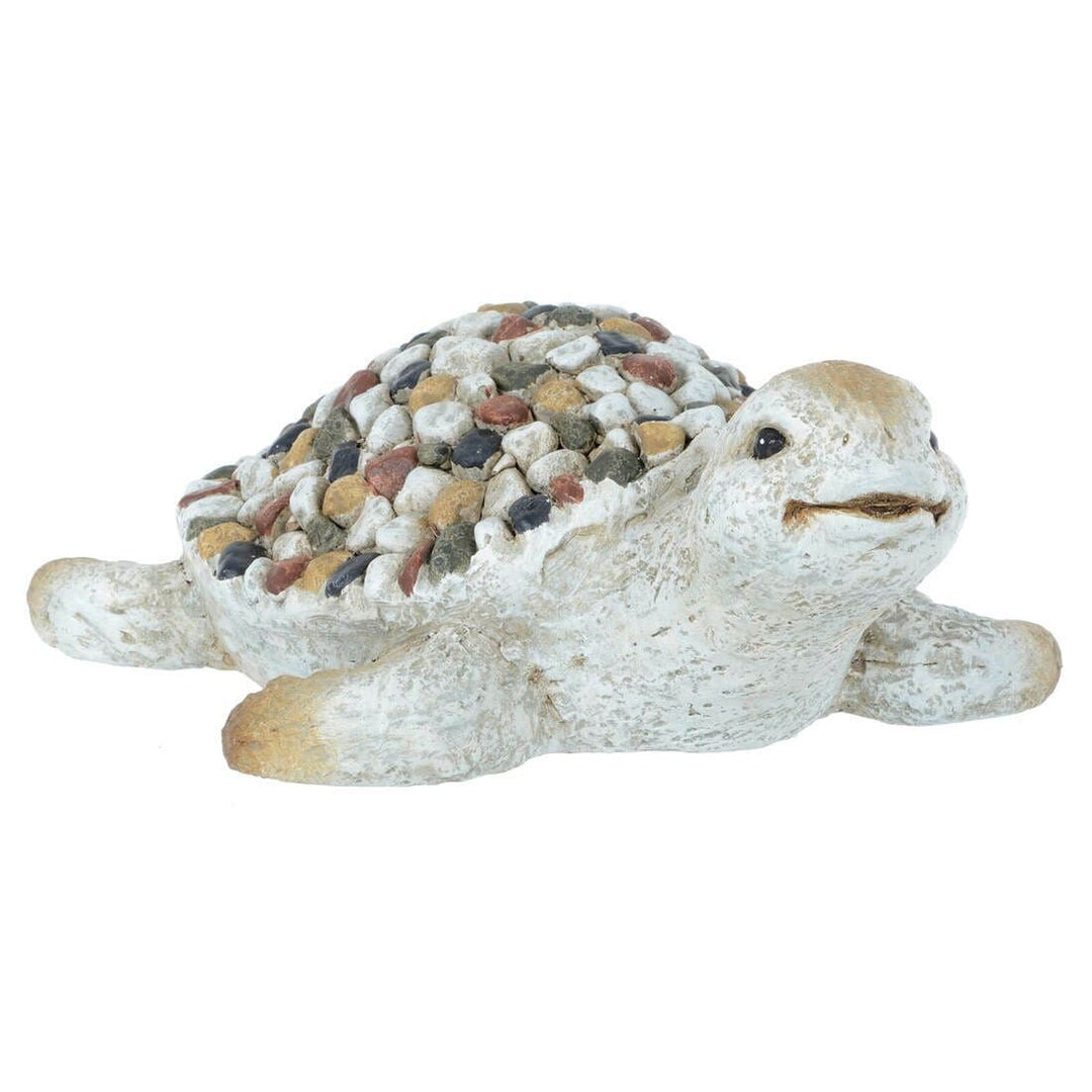 Garden Ornament Sea Animal Grey Beige Mosaic Seal Turtle 32cm Turtle