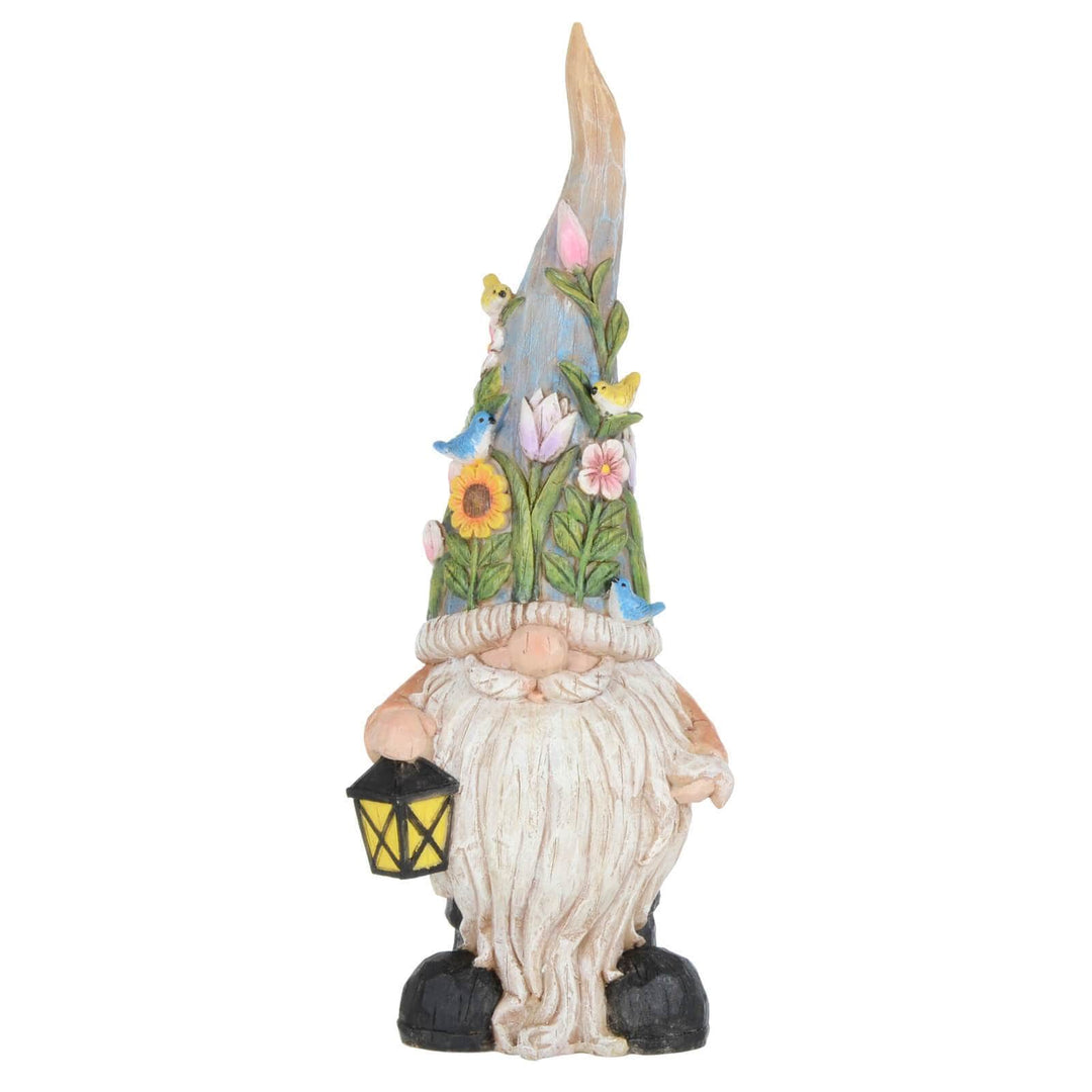 Garden Gnome Tall Hat Garden Decoration Resin Ornament 40cm Lantern