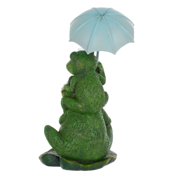 Novelty Frogs Rain Gauge Garden Ornament Resin Weather Fun