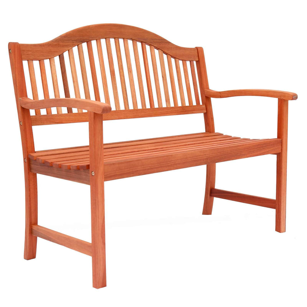 Azuma Wooden Bench 2 Seat Garden Hardwood Furniture