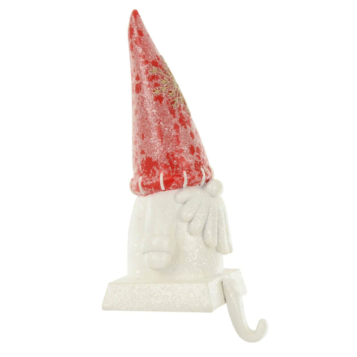 Novelty Gonk Christmas Stocking Hanger Santa Gnome Glitter