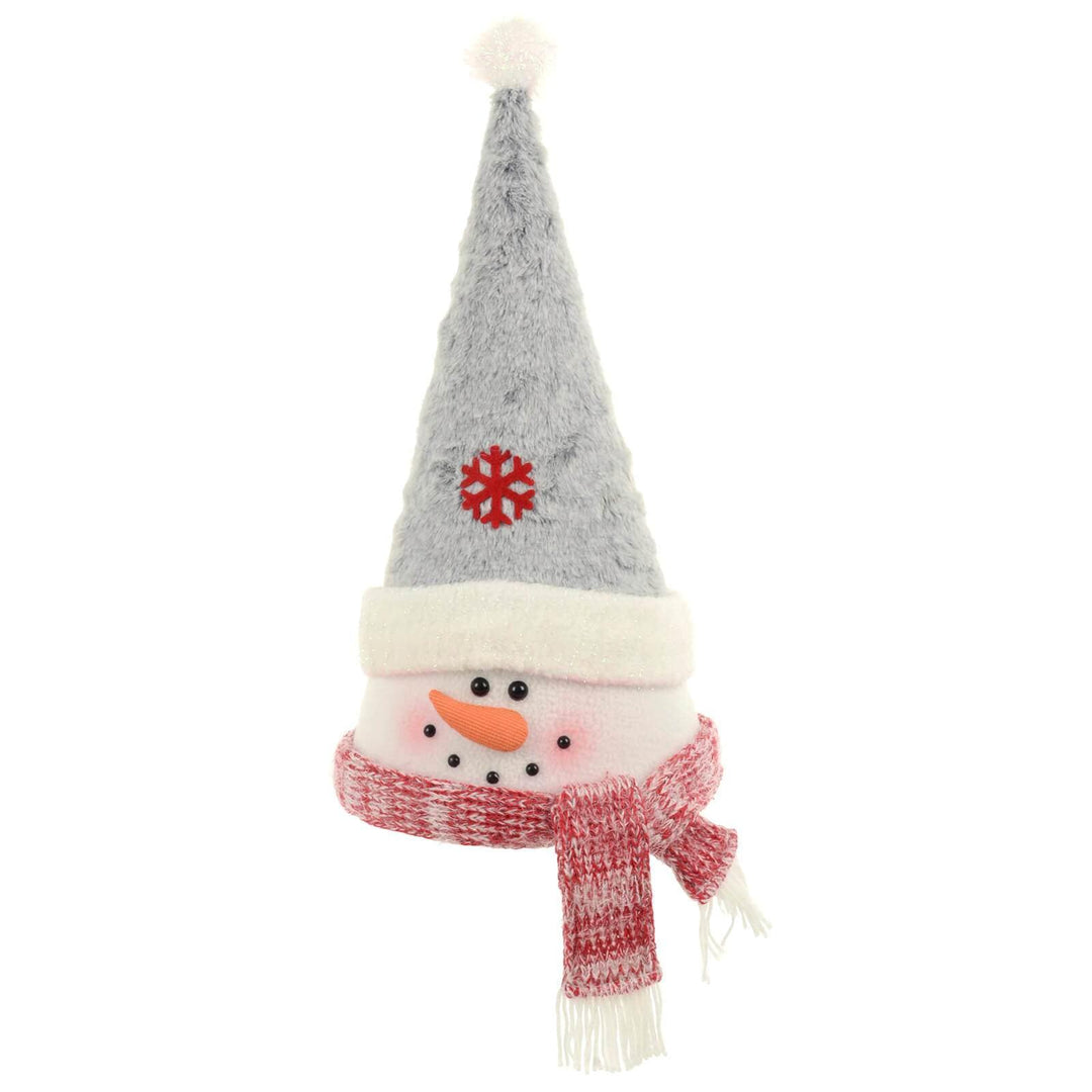 Novelty Christmas Tree Topper Santa Snowman Fabric Cone Hat 48cm