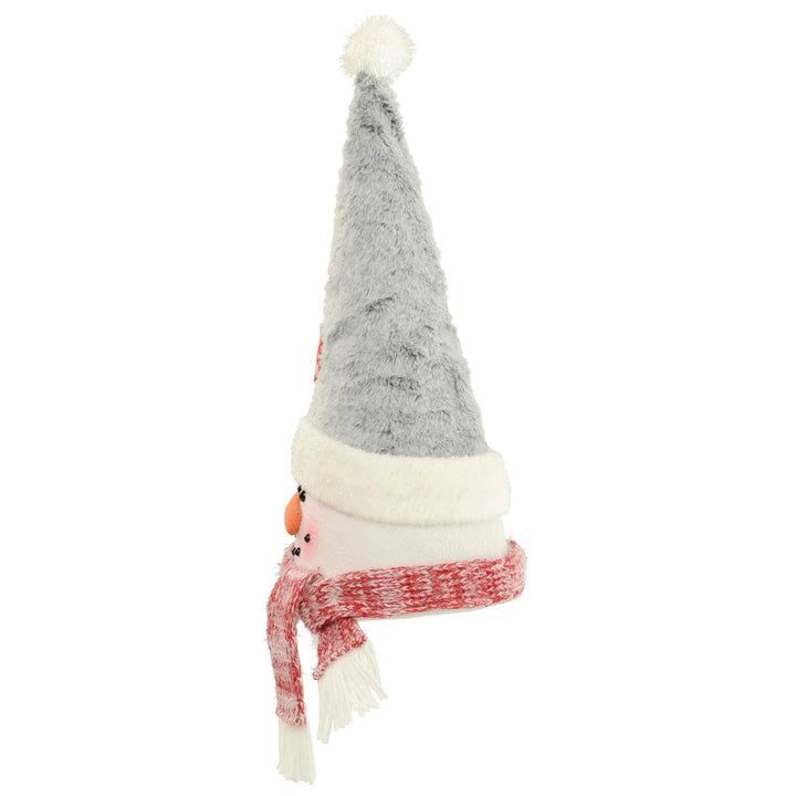 Novelty Christmas Tree Topper Santa Snowman Fabric Cone Hat 48cm