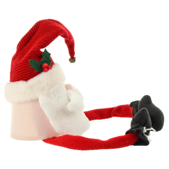 Novelty Christmas Tree Hugger Topper Bendy Arms Elf Santa Snowman