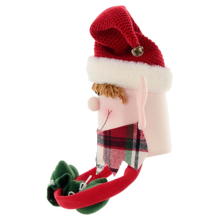 Novelty Christmas Tree Hugger Topper Bendy Arms Elf Santa Snowman